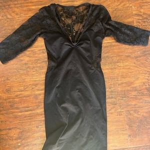Black lace dress